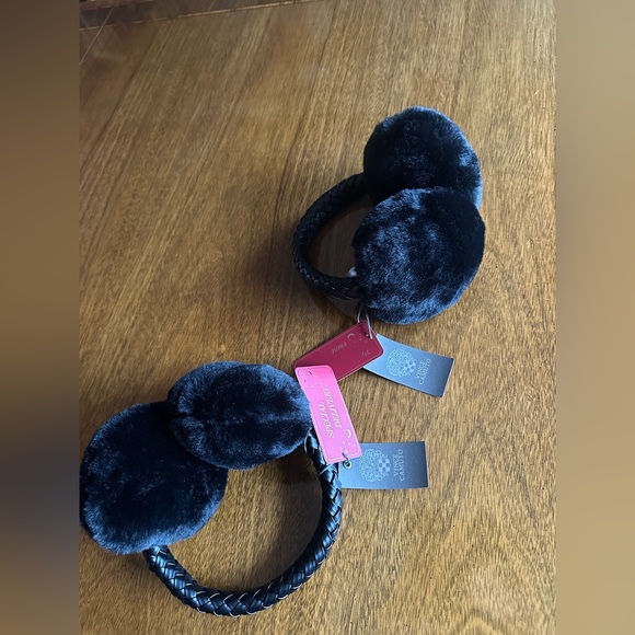 Vince Camuto Accessories - Vince Camuto Black Faux Fur Earmuffs (2) NWT